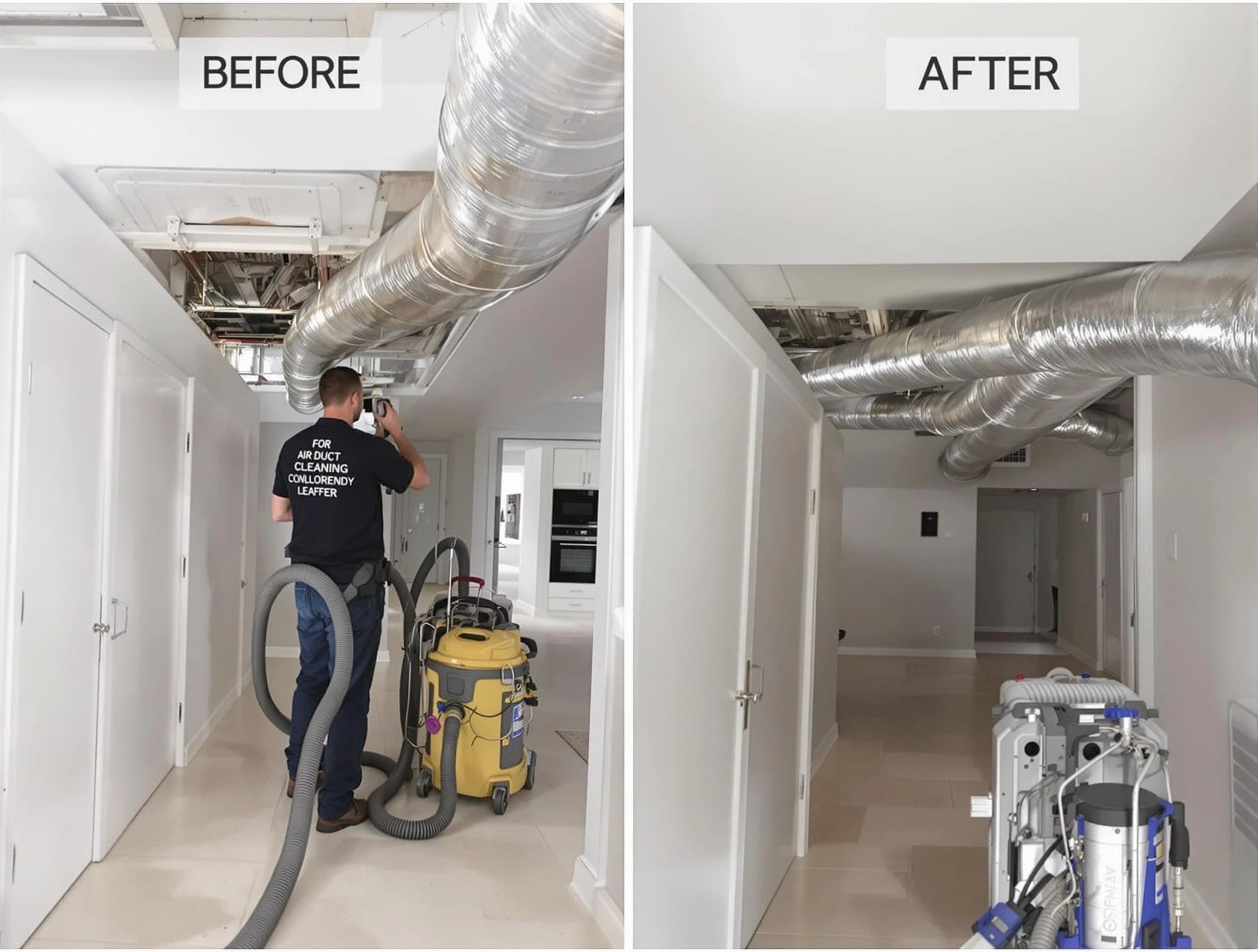 Quincy Air Duct Cleaning professional performing thorough air duct cleaning in Quincy