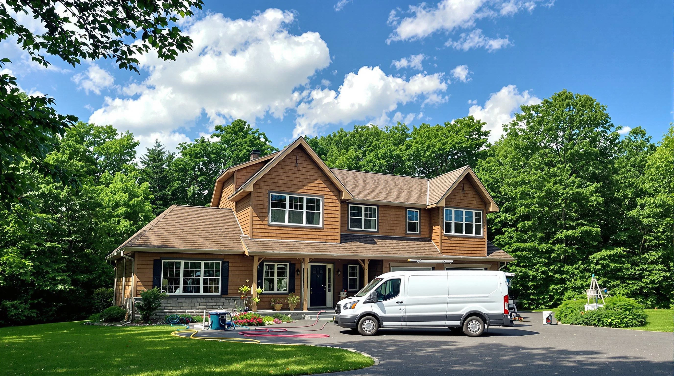 Quincy Air Duct Cleaning air duct cleaning crew working in Dedham, MA