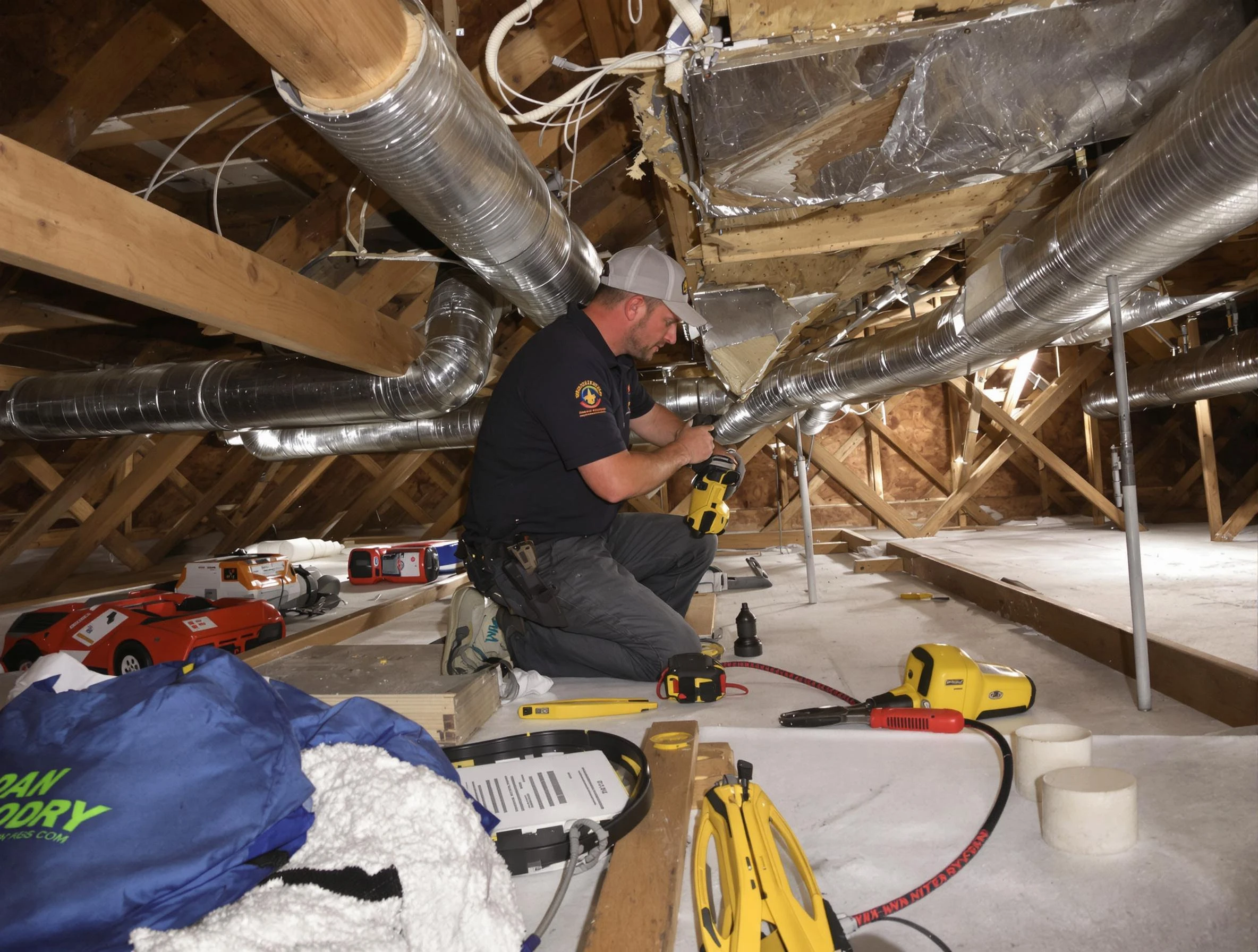 Professional air duct repair by Quincy Air Duct Cleaning in Quincy