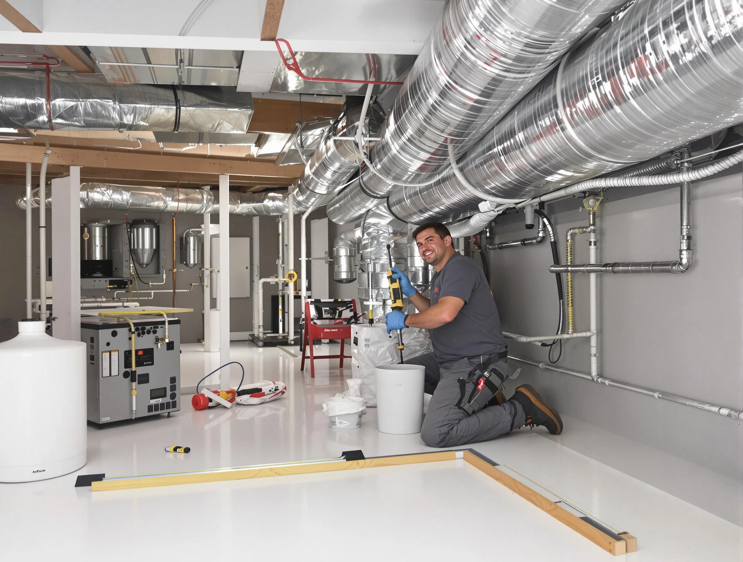 Professional duct sealing service by Quincy Air Duct Cleaning in Quincy
