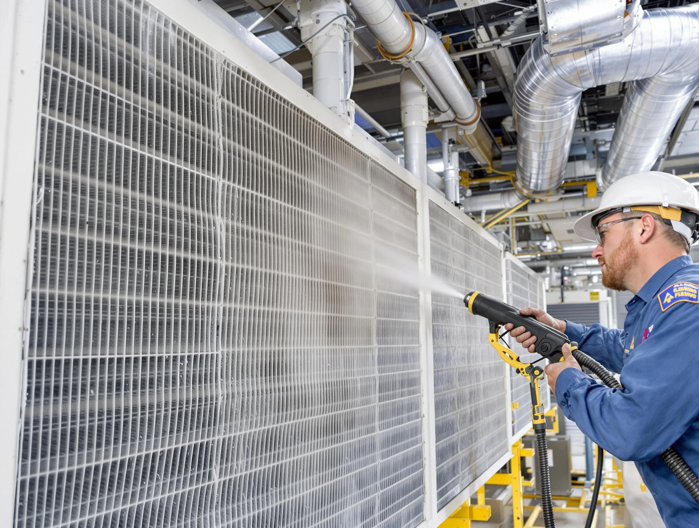 Professional commercial coil cleaning by Quincy Air Duct Cleaning in Quincy