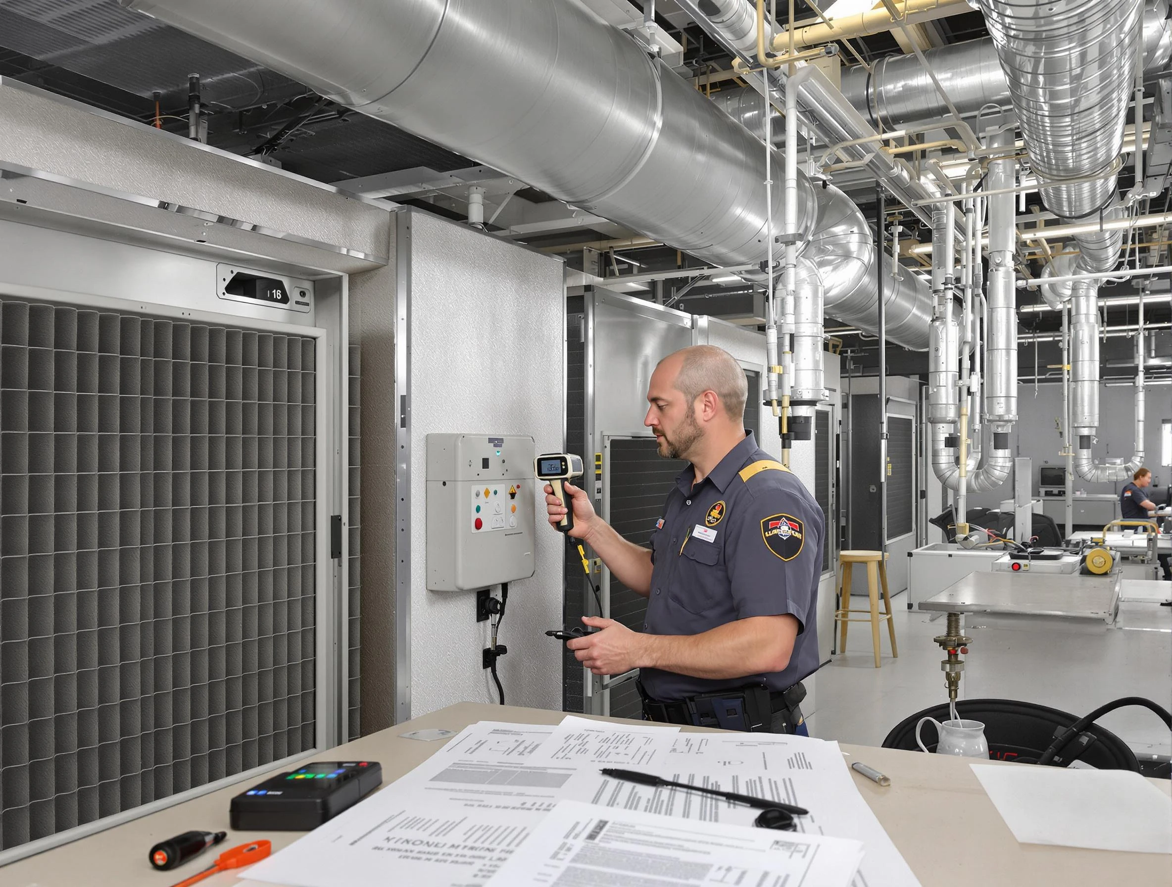 Professional filter system inspection by Quincy Air Duct Cleaning in Quincy